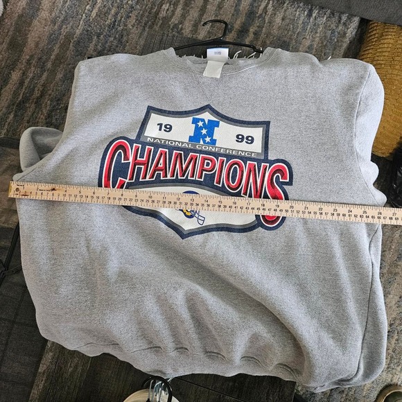 NFC Championship Pullover Sweatshirt 1999 Rams Champions - Picture 6 of 8